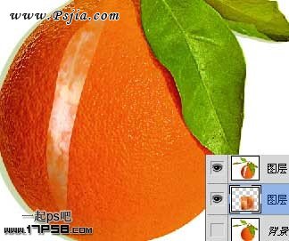 Photoshop制作一只系鞋带的橘子