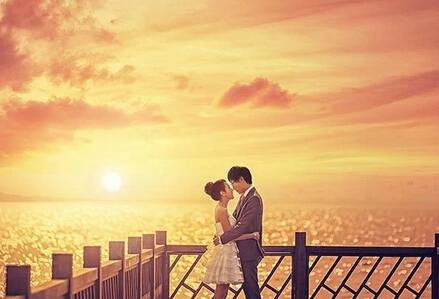PS调出照片浓烈的夕阳色调