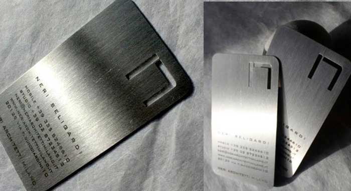 21款创意金属名片设计 创意金属名片设计